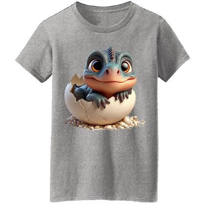 Picture of Smiling Baby Dinosaur Hatchling T-Shirt- copy