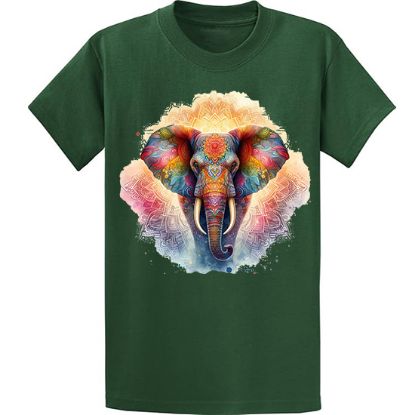 Picture of Colorful Elephant Mandala Unisex T-Shirt