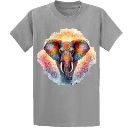 Picture of Colorful Elephant Mandala Unisex T-Shirt