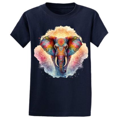 Picture of Colorful Elephant Mandala Unisex T-Shirt