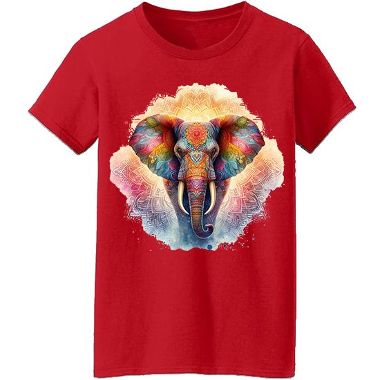 Picture of Colorful Elephant Mandala Unisex T-Shirt