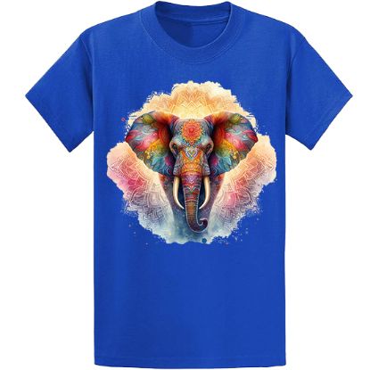 Picture of Colorful Elephant Mandala Unisex T-Shirt