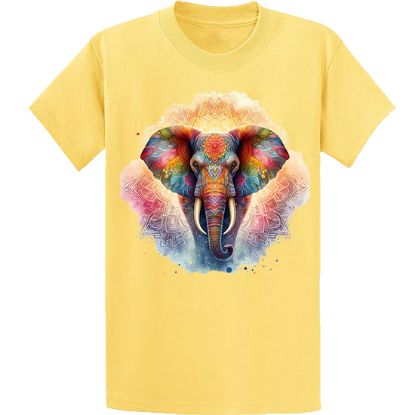 Picture of Colorful Elephant Mandala Unisex T-Shirt