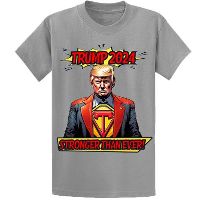 Picture of Trump 2024 "Stronger Than Ever" Superhero Unisex T-Shirt