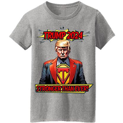 Picture of Trump 2024 "Stronger Than Ever" Superhero Unisex T-Shirt