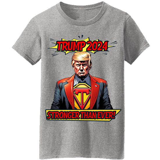 Picture of Trump 2024 "Stronger Than Ever" Superhero Unisex T-Shirt