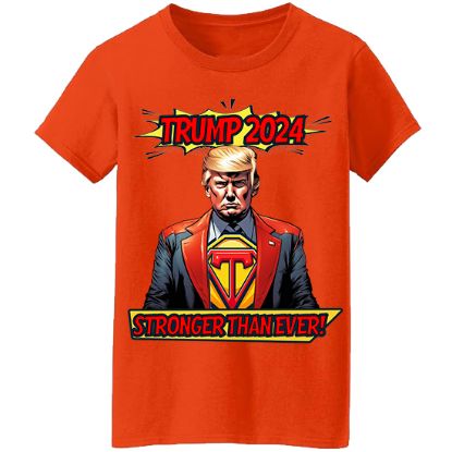 Picture of Trump 2024 "Stronger Than Ever" Superhero Unisex T-Shirt