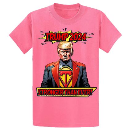 Picture of Trump 2024 "Stronger Than Ever" Superhero Unisex T-Shirt