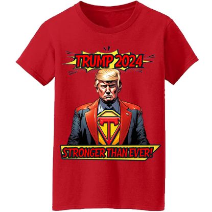 Picture of Trump 2024 "Stronger Than Ever" Superhero Unisex T-Shirt