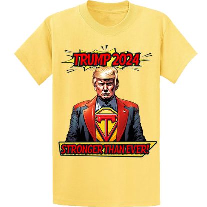 Picture of Trump 2024 "Stronger Than Ever" Superhero Unisex T-Shirt