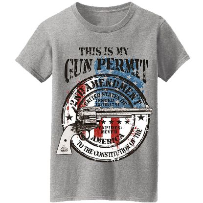 Picture of "This is My Gun Permit" 2nd Amendment Unisex T-Shirt