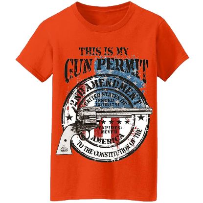 Picture of "This is My Gun Permit" 2nd Amendment Unisex T-Shirt