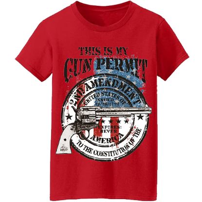 Picture of "This is My Gun Permit" 2nd Amendment Unisex T-Shirt