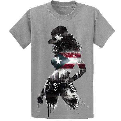 Picture of Puerto Rican Flag Urban Streetwear Unisex T-Shirt