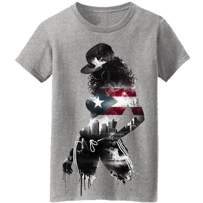 Picture of Puerto Rican Flag Urban Streetwear Unisex T-Shirt