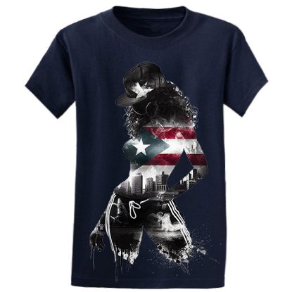 Picture of Puerto Rican Flag Urban Streetwear Unisex T-Shirt