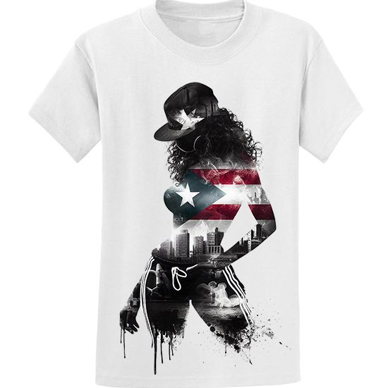 Picture of Puerto Rican Flag Urban Streetwear Unisex T-Shirt