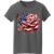 Picture of American Flag Bleeding Rose with Butterflies Unisex T-Shirt