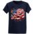 Picture of American Flag Bleeding Rose with Butterflies Unisex T-Shirt