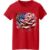 Picture of American Flag Bleeding Rose with Butterflies Unisex T-Shirt