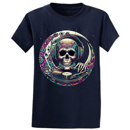 Picture of DJ Skull Psychedelic Music Unisex T-Shirt