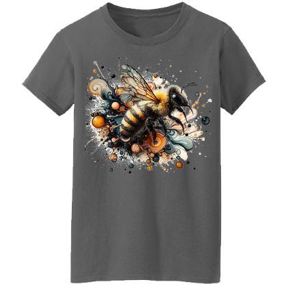 Picture of Vibrant Bee Abstract Art T-Shirt