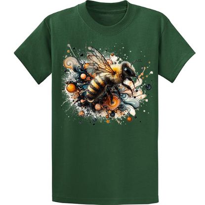 Picture of Vibrant Bee Abstract Art T-Shirt