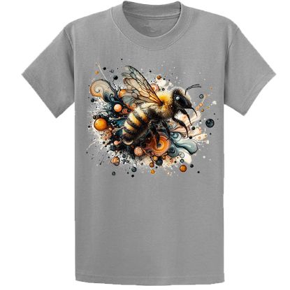 Picture of Vibrant Bee Abstract Art T-Shirt