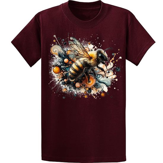 Picture of Vibrant Bee Abstract Art T-Shirt