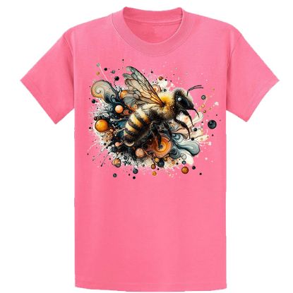 Picture of Vibrant Bee Abstract Art T-Shirt