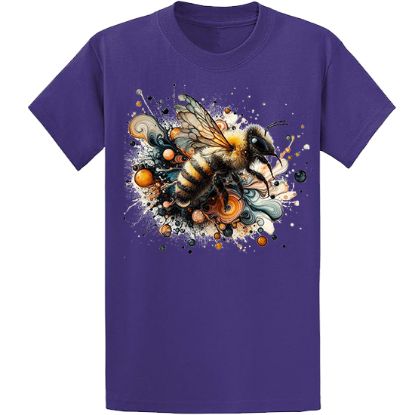 Picture of Vibrant Bee Abstract Art T-Shirt