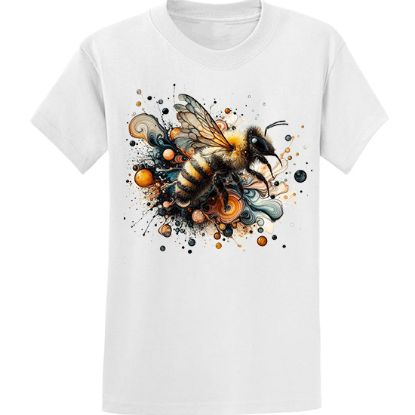 Picture of Vibrant Bee Abstract Art T-Shirt