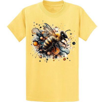 Picture of Vibrant Bee Abstract Art T-Shirt