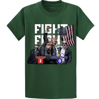 Picture of "Trump vs Deep State: Fight-Fight-Fight" Unisex T-Shirt