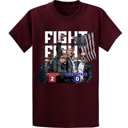 Picture of "Trump vs Deep State: Fight-Fight-Fight" Unisex T-Shirt