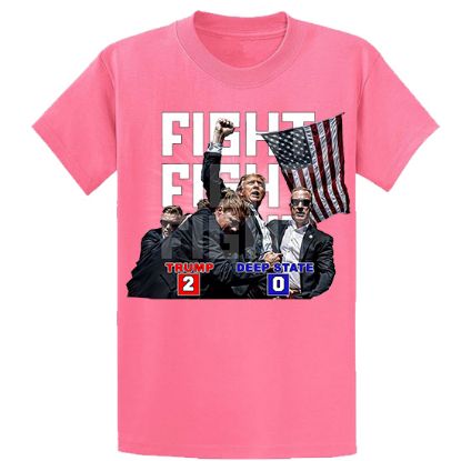 Picture of "Trump vs Deep State: Fight-Fight-Fight" Unisex T-Shirt