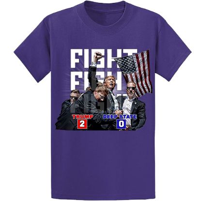 Picture of "Trump vs Deep State: Fight-Fight-Fight" Unisex T-Shirt