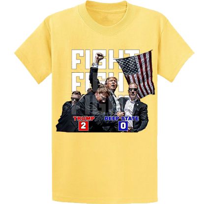 Picture of "Trump vs Deep State: Fight-Fight-Fight" Unisex T-Shirt