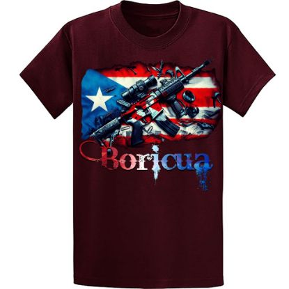 Picture of Patriotic Boricua Tactical AR-15 T-Shirt