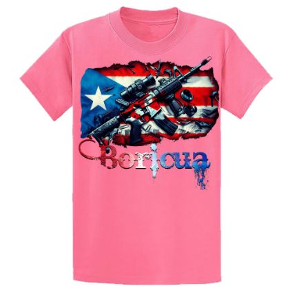 Picture of Patriotic Boricua Tactical AR-15 T-Shirt