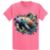 Picture of Cosmic Splash Manatee T-Shirt - Vibrant Oceanic Art