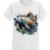 Picture of Cosmic Splash Manatee T-Shirt - Vibrant Oceanic Art