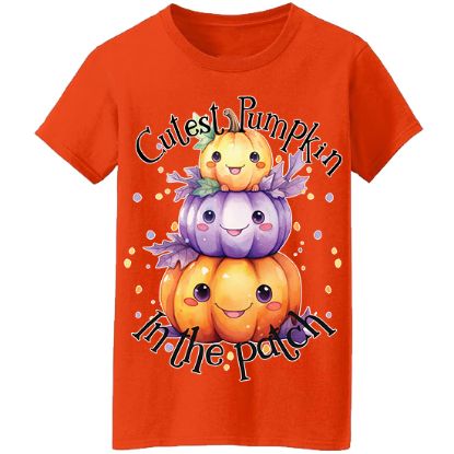 Picture of Cutest Pumpkin in the Patch Halloween T-Shirt