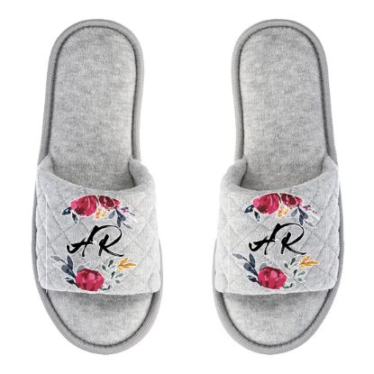 Picture of Personalized Women's Quilted Slippers