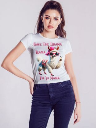 Picture of Save the Drama Llama Fo Yo Mama T-Shirt