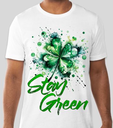 Picture of Stay Green Shamrock T-Shirt - St. Patrick’s Day